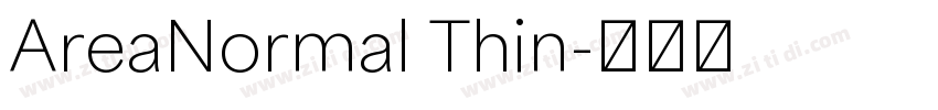 AreaNormal Thin字体转换 AreaNormal Thin字体转换